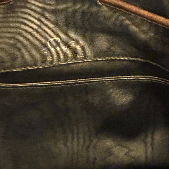 Vintage Susan Gail leather/reptile brown bucket bag Made in Italy - Picture 8 of 10